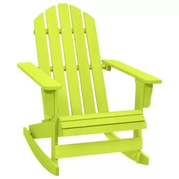  Scaun balansoar de grădină Adirondack, verde, lemn masiv brad