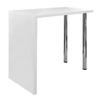 Masa de bar din MDF, alb, 57 x 105 cm