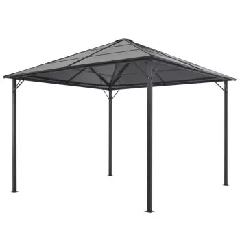  Pavilion cu acoperiș, antracit, 3 x 3 m, aluminiu