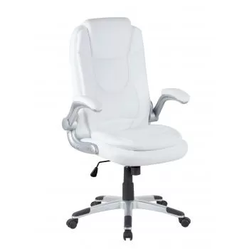 Scaun de birou directorial US29 Bristol, alb, 66x73x108-118 cm