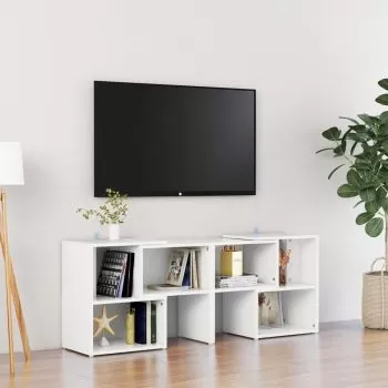 Comoda TV, alb, 104 x 30 x 52 cm