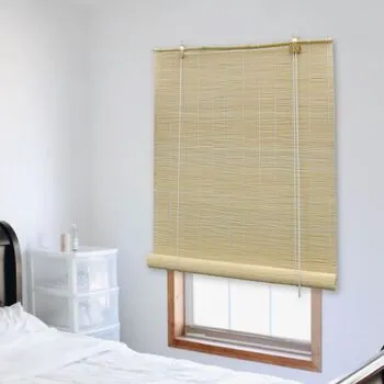  Jaluzea tip rulou, natural, 140x220 cm, bambus