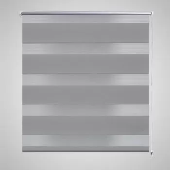 Jaluzea tip zebră, 80 x 150 cm, gri