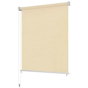 Jaluzea tip rulou de exterior, crem, 400 x 140 cm