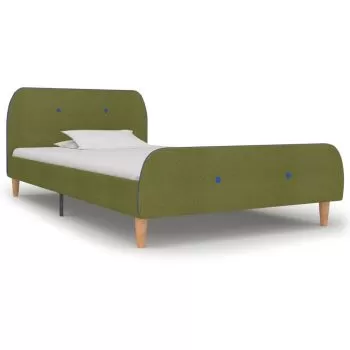 Cadru de pat, verde, 90 x 200 cm