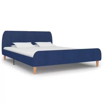 Cadru de pat, albastru, 180 x 200 cm