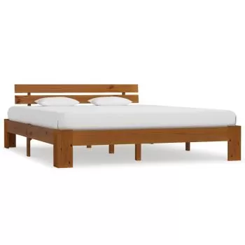  Cadru de pat, maro miere, 180 x 200 cm, lemn masiv de pin