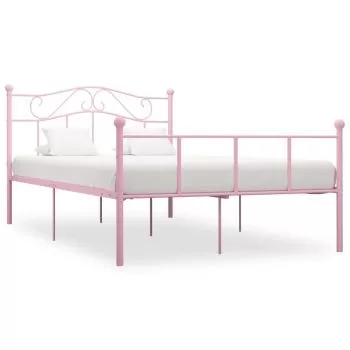 Cadru de pat, roz, 160 x 200 cm