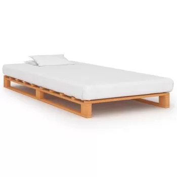 Cadru de pat din paleti, maro, 100 x 200 cm