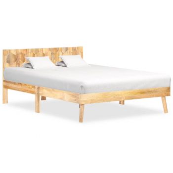 Cadru de pat, 120 x 200 cm, lemn masiv de mango