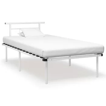 Cadru de pat, alb, 100 x 200 cm