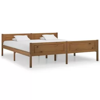  Cadru de pat, maro miere, 180x200 cm, lemn masiv de pin