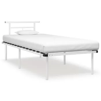 Cadru de pat, alb, 91 x 200 cm