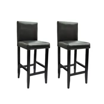 Set 2 bucati scaune de bar, negru