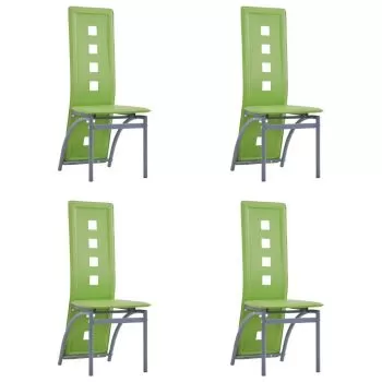 Set 4 bucati scaune de bucatarie, verde