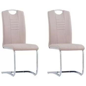 Set 2 bucati scaune de bucatarie consola, cappuccino, 42 x 52 x 100 cm