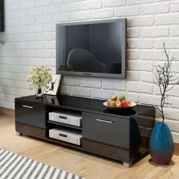 Comoda TV, negru, 120 x 40 x 35 cm