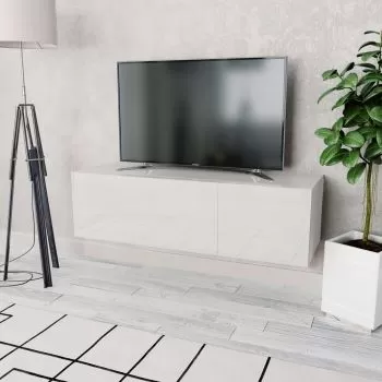 Comoda TV, alb, 120 x 40 x 34 cm