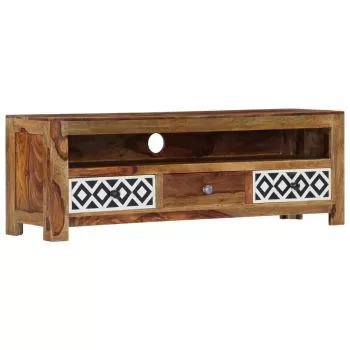  Comodă TV, 120x30x40 cm, lemn masiv de acacia