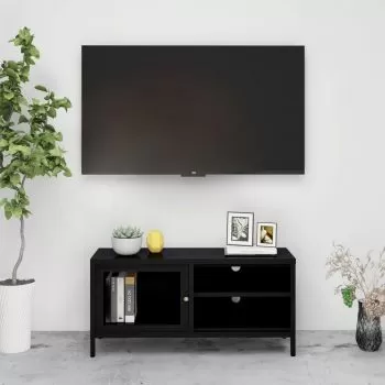 Dulap TV, negru, 90 x 30 x 44 cm