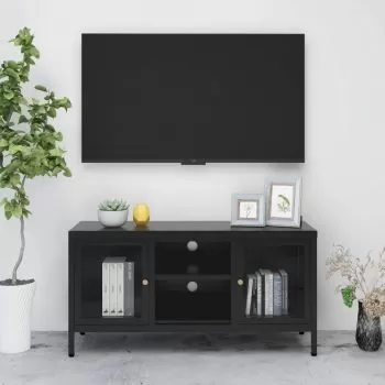 Dulap TV, negru, 105 x 35 x 52 cm