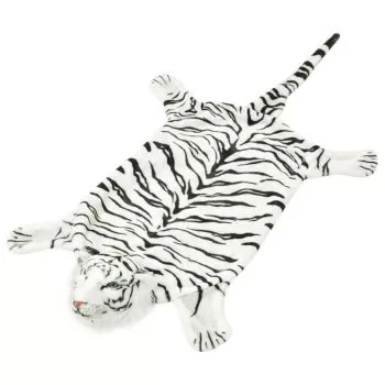 Covor cu model tigru 144 cm Plus Alb, alb, 144 cm