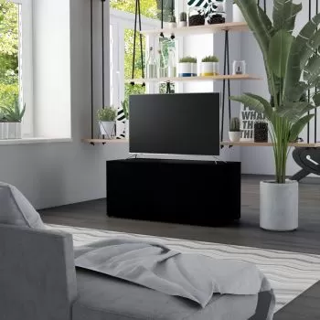 Comoda TV, negru, 80 x 34 x 36 cm
