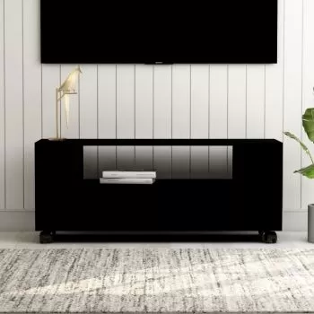 Comoda TV, negru, 120 x 35 x 43 cm