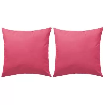 Set 2 bucati perne de exterior, roz, 60 x 60 cm