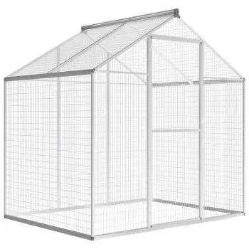  Coteț păsări pentru exterior, aluminiu, 178 x 122 x 194 cm
