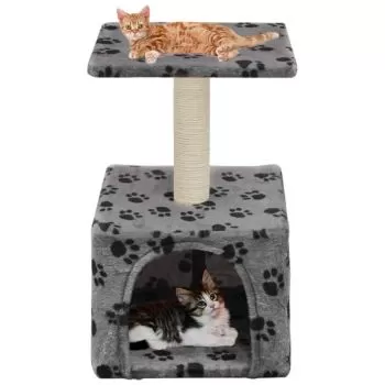 Ansamblu pisici, gri cu model, 55 cm