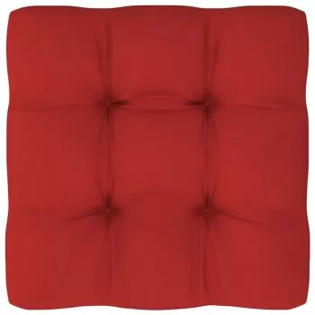 Perna canapea din paleti, rosu, 50 x 50 x 10 cm