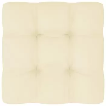 Perna pentru canapea din paleti, crem, 50 x 50 x 10 cm