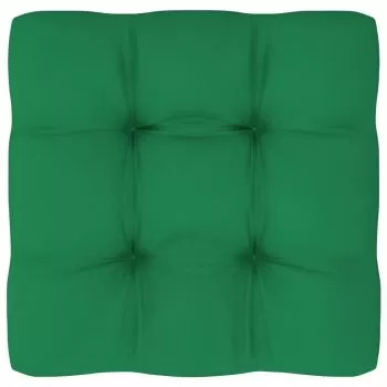 Perna canapea din paleti, verde, 50 x 50 x 10 cm