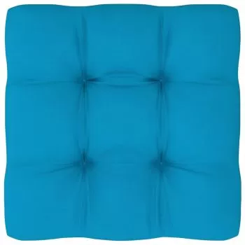 Perna canapea din paleti, albastru, 50 x 50 x 10 cm
