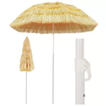 Umbrelă de plajă, natural, 180 cm, stil hawaiian
