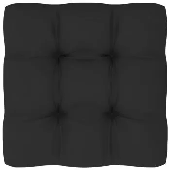 Perna canapea din paleti, negru, 70 x 70 x 10 cm