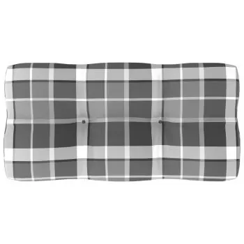 Perna pentru canapea din paleti, gri cu model, 80 x 40 x 10 cm