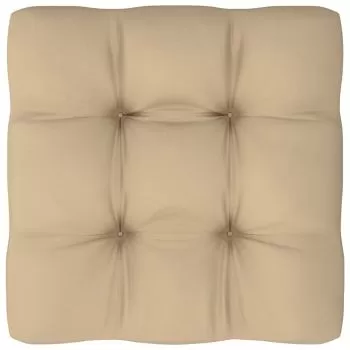 Perna pentru canapea din paleti, bej, 60 x 60 x 10 cm