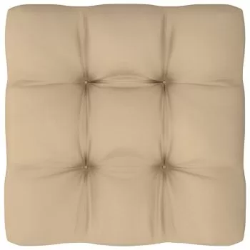 Perna pentru canapea din paleti, bej, 80 x 80 x 10 cm