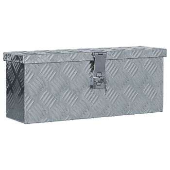 Cutie din aluminiu, 48.5 x 14 x 20 cm, argintiu