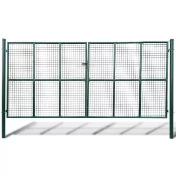 Poarta cu plasa pentru gradina 415 x 250 cm / 400 x 200 cm, verde, 415 x 250 cm
