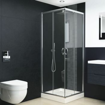Cabină de duș, 90 x 80 x 180 cm, sticlă securizată