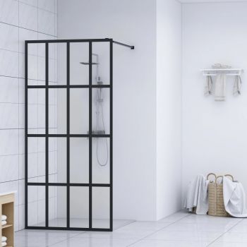 Paravan de duș walk-in, 100 x 195 cm, sticlă securizată
