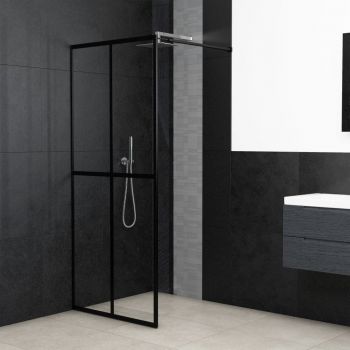Paravan de duș walk-in, 100 x 195 cm, sticlă securizată