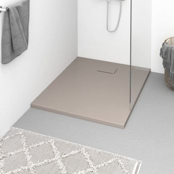 Cădiță de duș, maro, 100x80 cm, SMC