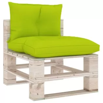 Perne pentru canapea din paleti, verde deschis