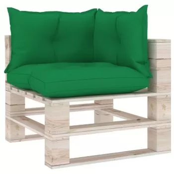 Perne pentru canapea din paleti 3 buc. verde, verde