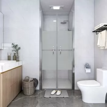 Ușă cabină de duș, jumătate mat, 76 x 190 cm, ESG