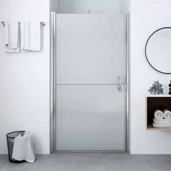 Ușă de duș, 91 x 195 cm, sticlă securizată mată